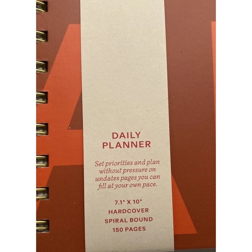 Papier Productivity Planner Hard Cover Spiral 9.84"x7.48" Undated NEW - Picture 6 of 6